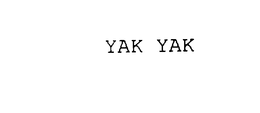 YAK YAK trademark