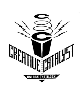 CREATIVE CATALYST UNLOCK THE BLOCK trademark