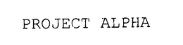 PROJECT ALPHA trademark