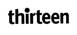 THIRTEEN trademark