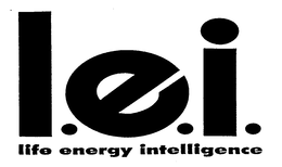 L.E.I. LIFE ENERGY INTELLIGENCE trademark