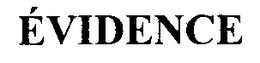 EVIDENCE trademark