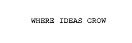 WHERE IDEAS GROW trademark
