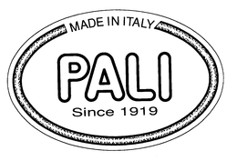 PALI SINCE 1919 MADE IN ITALY trademark