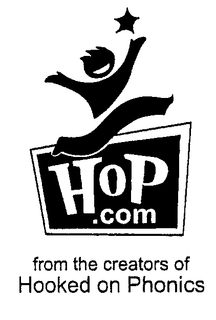 HOP.COM FROM THE CREATORS OF HOOKED ON PHONICS trademark