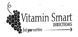 VITAMIN SMART DIRECTIONS FIND YOUR NUTRITION trademark