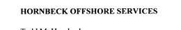 HORNBECK OFFSHORE SERVICES trademark