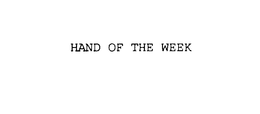 HAND OF THE WEEK trademark