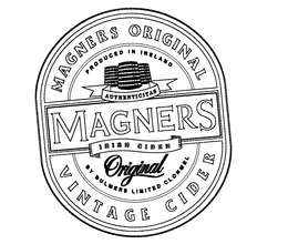 MAGNERS AUTHENTICITAS IRISH CIDER ORIGINAL trademark