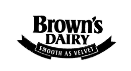 BROWN'S DAIRY SMOOTH AS VELVET trademark