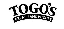 TOGO'S GREAT SANDWICHES trademark