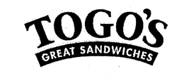 TOGO'S GREAT SANDWICHES trademark