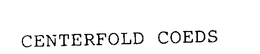 CENTERFOLD COEDS trademark