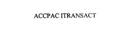 ACCPAC ITRANSACT trademark