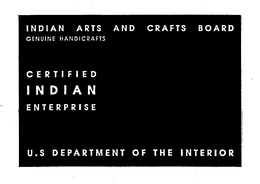 INDIAN ARTS AND CRAFTS BOARD GENUINE HANDICRAFTS CERTIFIED INDIAN ENTERPRISE U.S. DEPARTMENT OF THE INTERIOR trademark