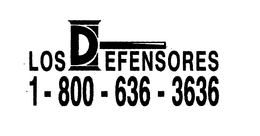 LOS DEFENSORES 1-800-636-3636 trademark