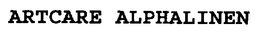 ARTCARE ALPHALINEN trademark