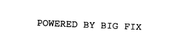 POWERED BY BIG FIX trademark