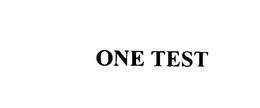 ONE TEST trademark