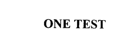 ONE TEST trademark