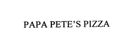 PAPA PETE'S PIZZA trademark