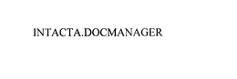 INTACTA.DOCMANAGER trademark