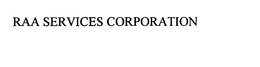RAA SERVICES CORPORATION trademark