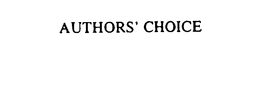 AUTHORS' CHOICE trademark