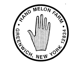 HAND MELON FARM GREENWICH, NEW YORK 12834 trademark