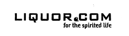LIQUOR.COM FOR THE SPIRITED LIFE trademark