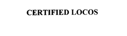 CERTIFIED LOCOS trademark