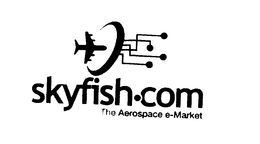 SKYFISH.COM THE AEROSPACE E-MARKET AND DESIGN trademark