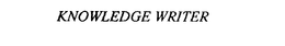 KNOWLEDGE WRITER trademark