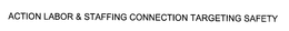 ACTION LABOR & STAFFING CONNECTION TARGETING SAFETY trademark