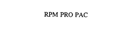 RPM PRO PAC trademark