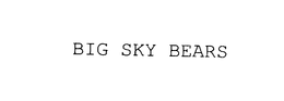 BIG SKY BEARS trademark