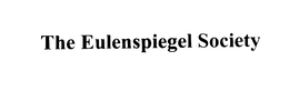THE EULENSPIEGEL SOCIETY trademark