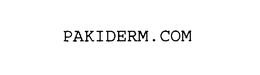 PAKIDERM.COM trademark