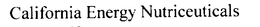CALIFORNIA ENERGY NUTRICEUTICALS trademark
