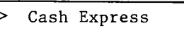 CASH EXPRESS trademark