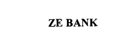 ZE BANK trademark