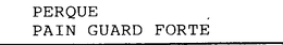 PERQUE PAIN GUARD FORTE trademark