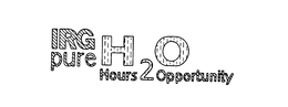 IRG PURE H2O HOURS 2 OPPORTUNITY trademark