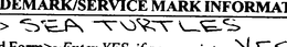 SEA TURTLES trademark