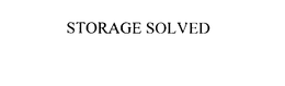 STORAGE SOLVED trademark