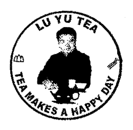 LU YU TEA TEA MAKES A HAPPY DAY trademark
