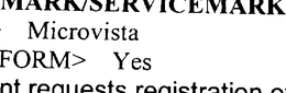 MICROVISTA trademark