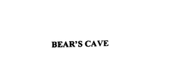 BEAR'S CAVE trademark