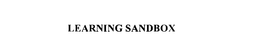 LEARNING SANDBOX trademark