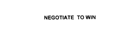 NEGOTIATE TO WIN trademark